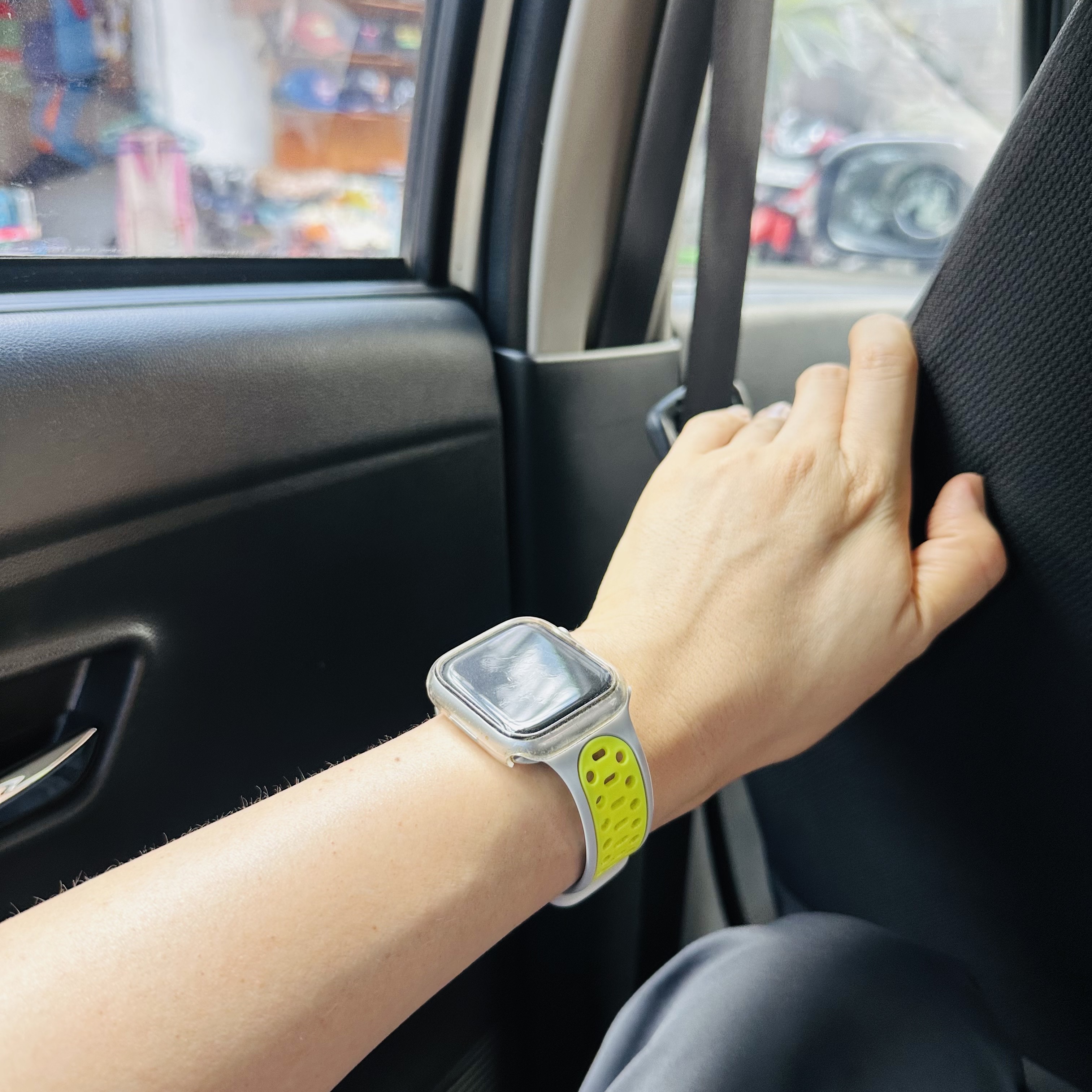 Apple Watch Series 9 45mm GPS Silver Aluminium Case with Sport Band S/M Storm Blue (Korean Ver.) 착용 스타일