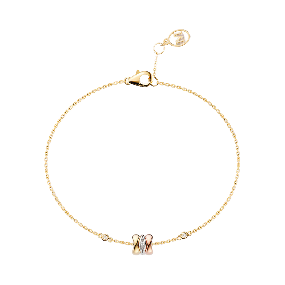미꼬 플로우 펜던트 브레이슬릿 옐로우 골드(Miko Flow Pendant Bracelet Yellow Gold)