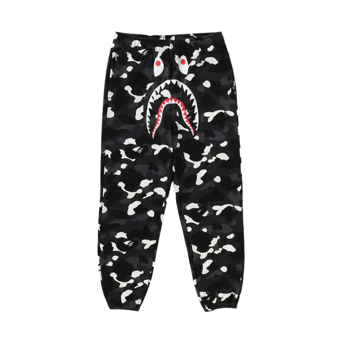 베이프 시티 카모 샤크 릴렉스드 핏 스웨트팬츠 블랙