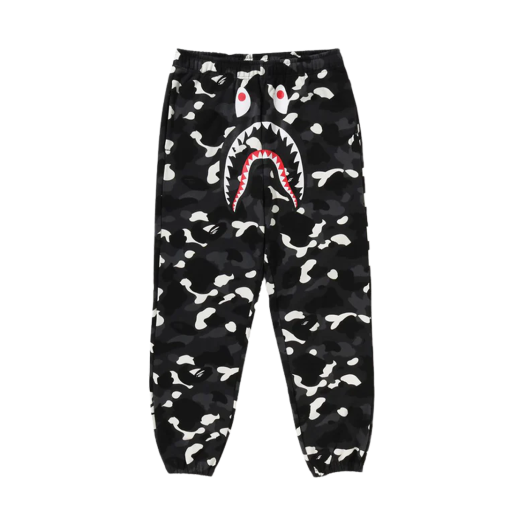 - BAPE City Camo Shark Relaxed Fit Sweatpants Black