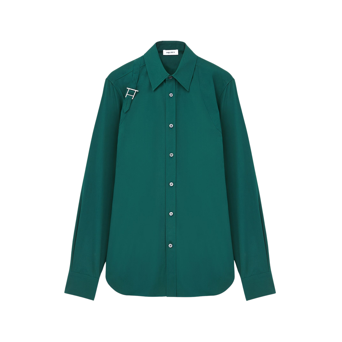 828259QNAAX3057 Alexander Mcqueen T-Bar Harness Shirt Green