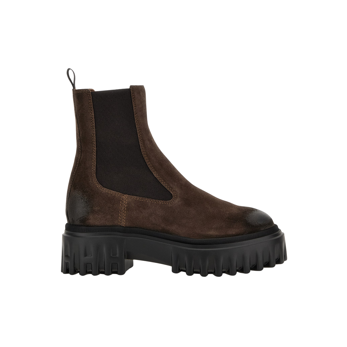 (W) 호건 H700 첼시 부츠 브라운((W) Hogan H700 Chelsea Boots Brown)