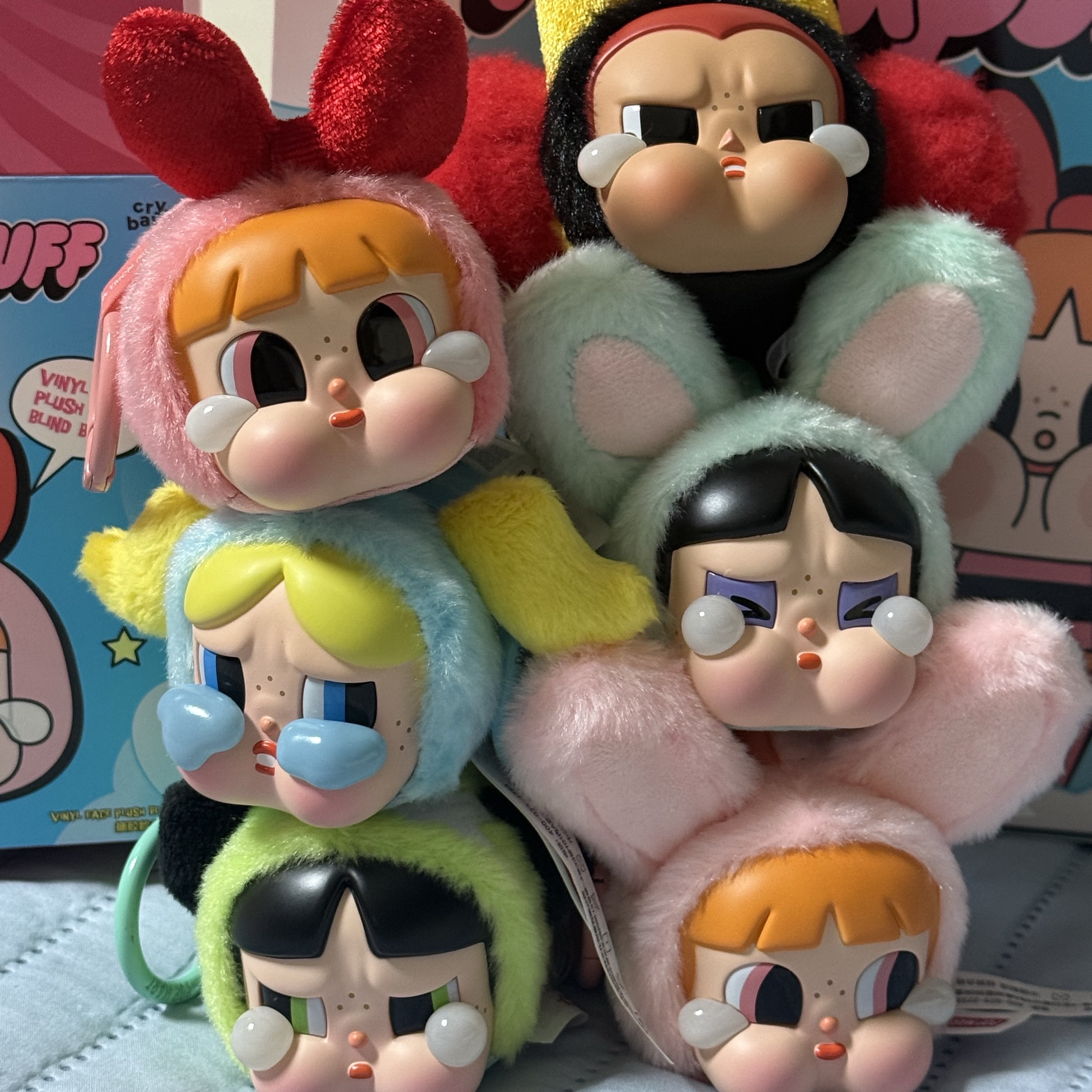 Pop Mart Crybaby x Powerpuff Girls Series Keyring Sealed Case (6 Blind Boxes) 착용 스타일 - 2