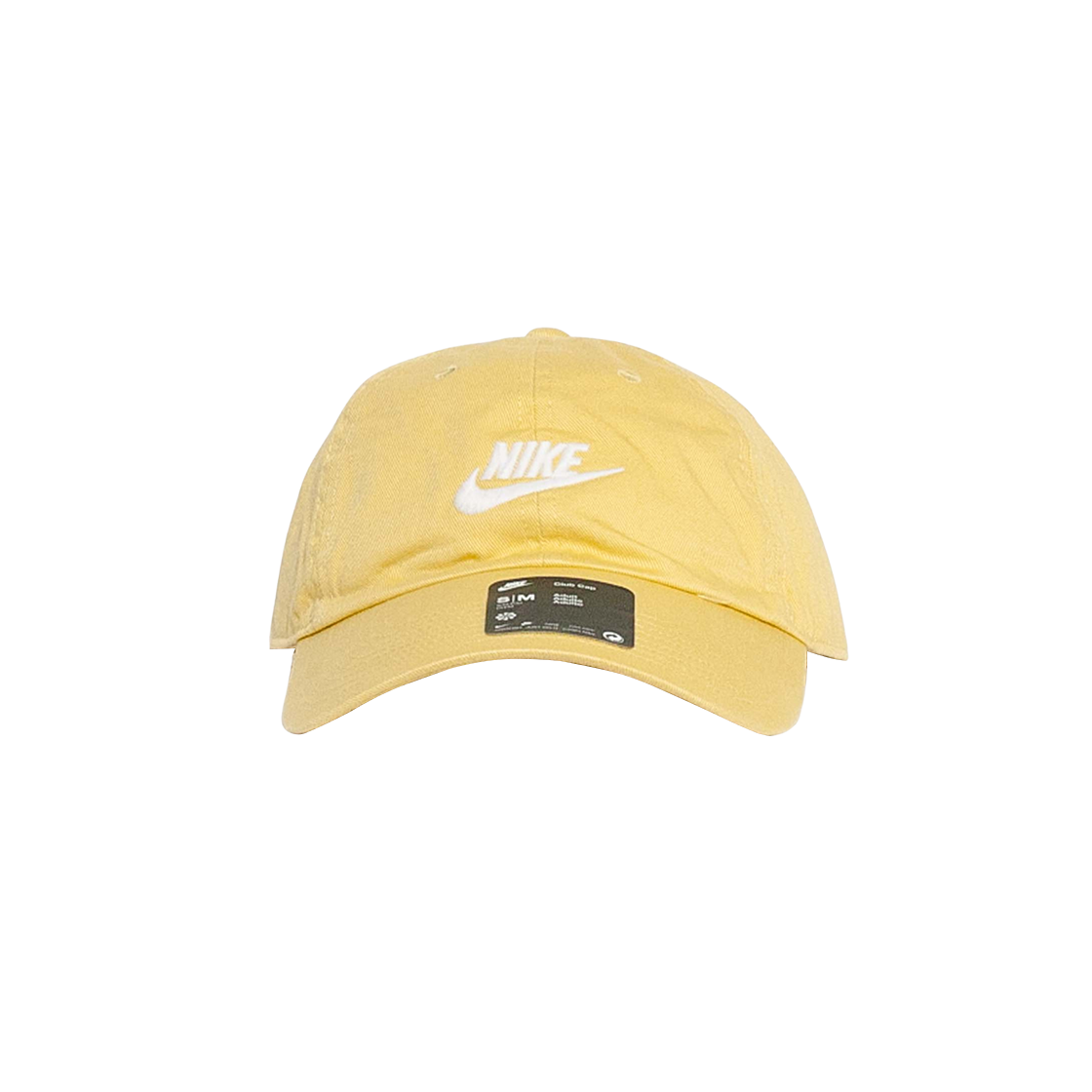 나이키 클럽 언스트럭처 퓨추라 워시드 캡 새턴 골드 화이트(Nike Club Unstructured Futura Washed Cap Saturn Gold White)