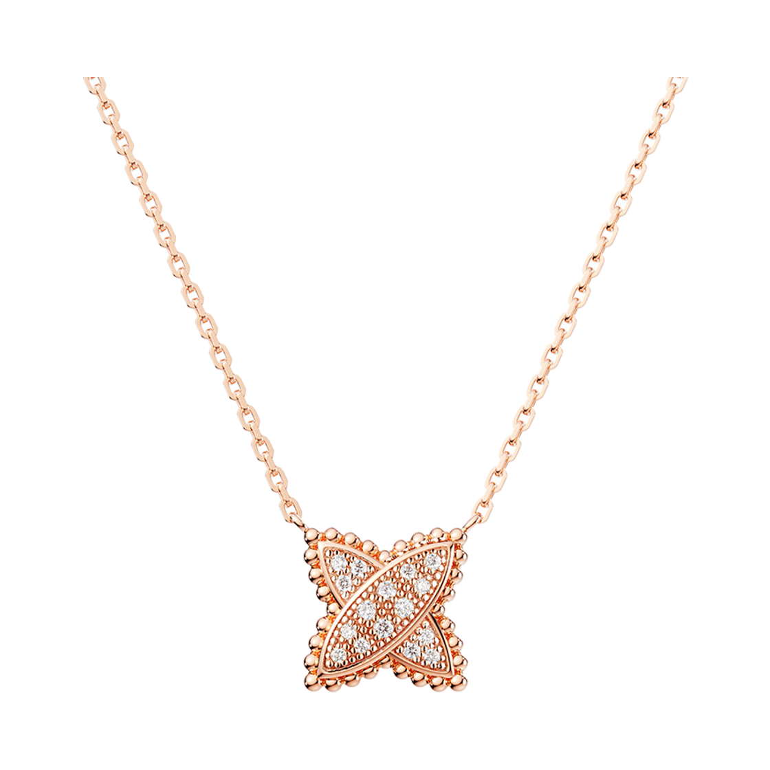 미꼬 온라인 단독 베스티 에뚜알 L 다이아몬드 네크리스 핑크 골드(Miko Online Exclusive Vasty Etoile L Diamond Necklace Pink Gold)