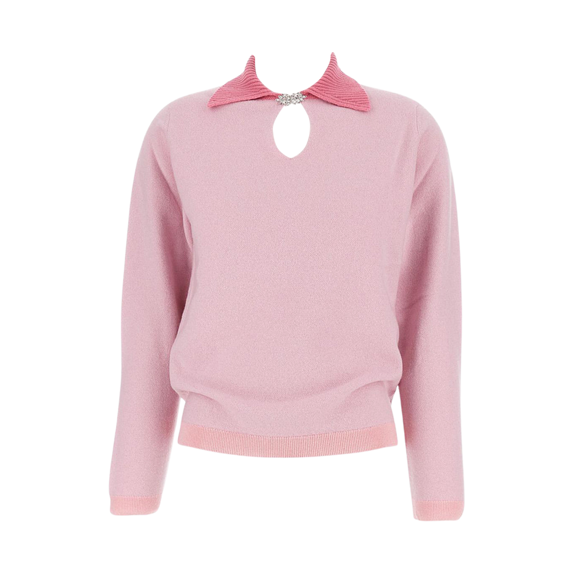 (W) 배리 캐시미어 니트 탑 비올라((W) Barrie Cashmere Knit Top Viola)