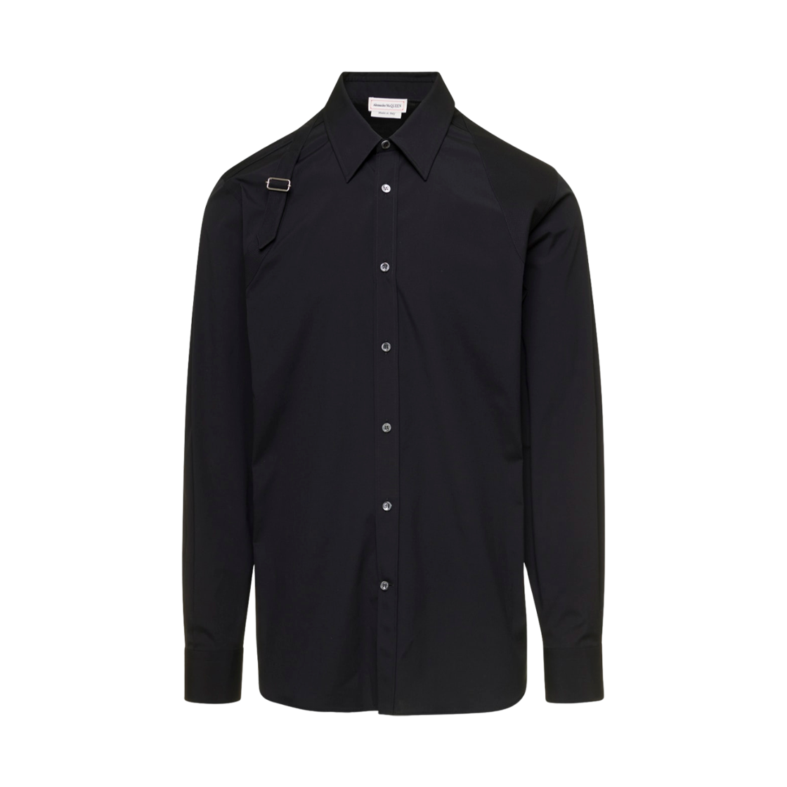 624753QPN441000 Alexander McQueen Harness Shirt Black