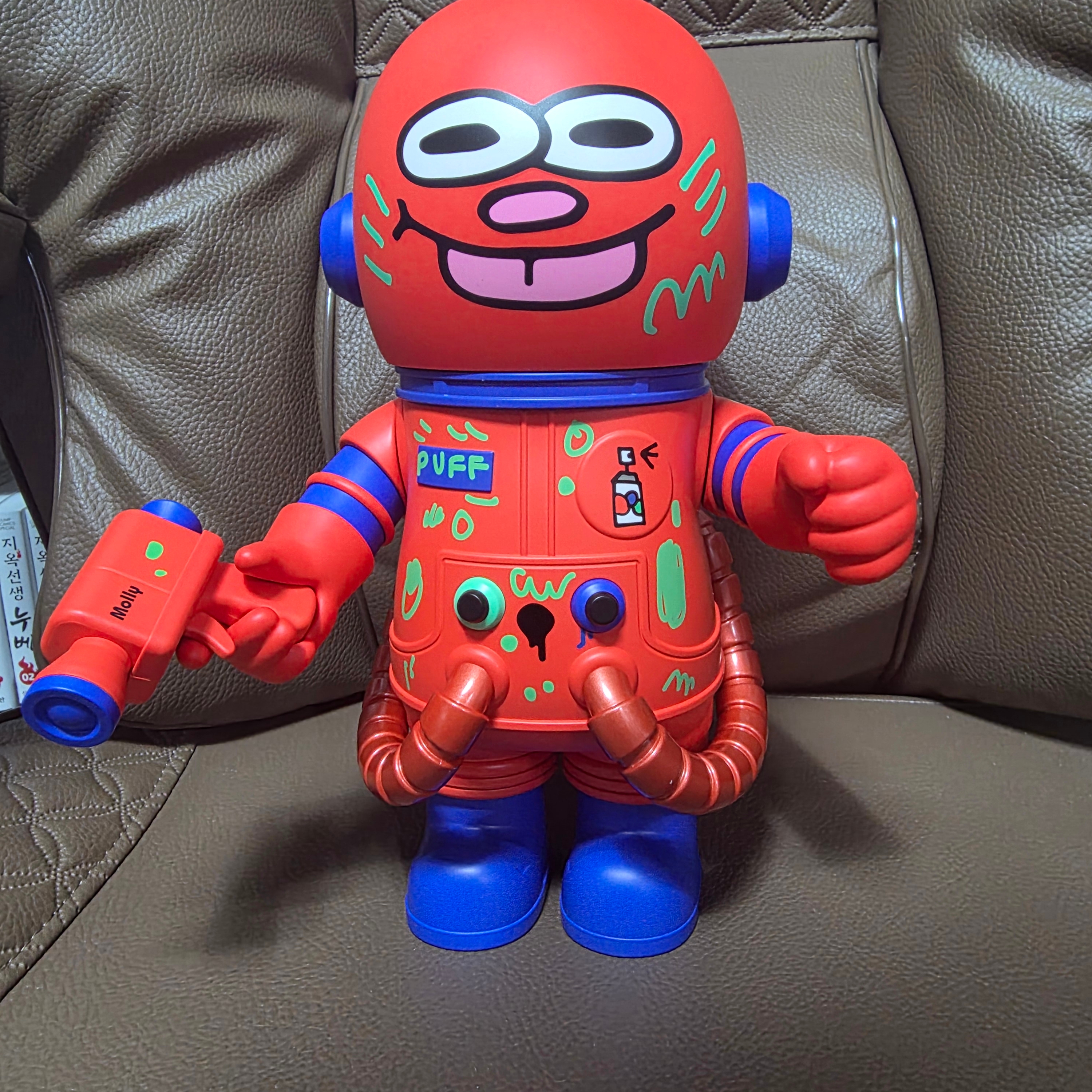 Pop Mart Mega Space Molly 400% Jon Burgerman Space Cadets Series Figures (1 Blind Box) 착용 스타일 - 1