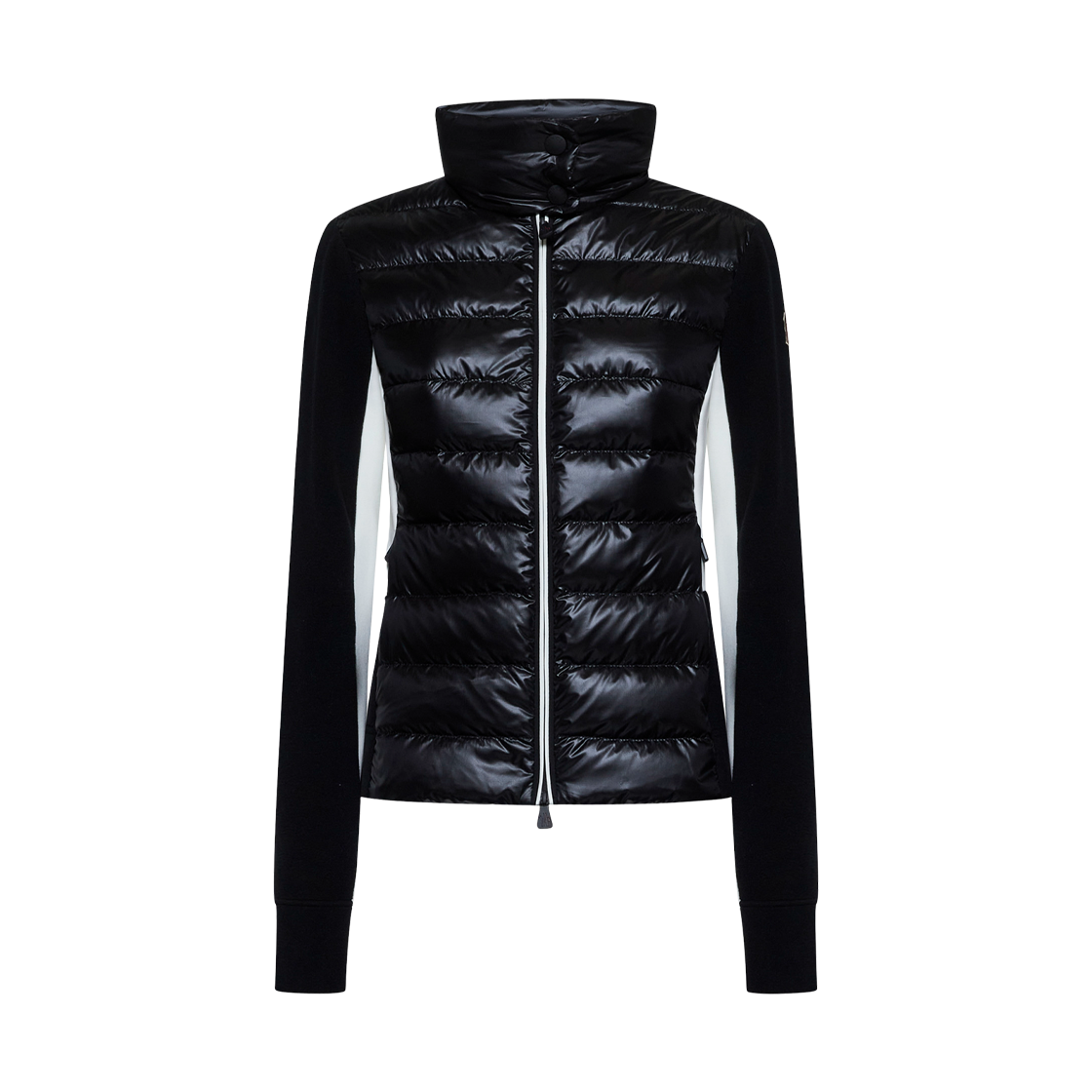 (W) 몽클레르 패딩 집업 스웨트셔츠 블랙 - 24FW((W) Moncler Padded Zip-Up Sweatshirt Black - 24FW) - 1