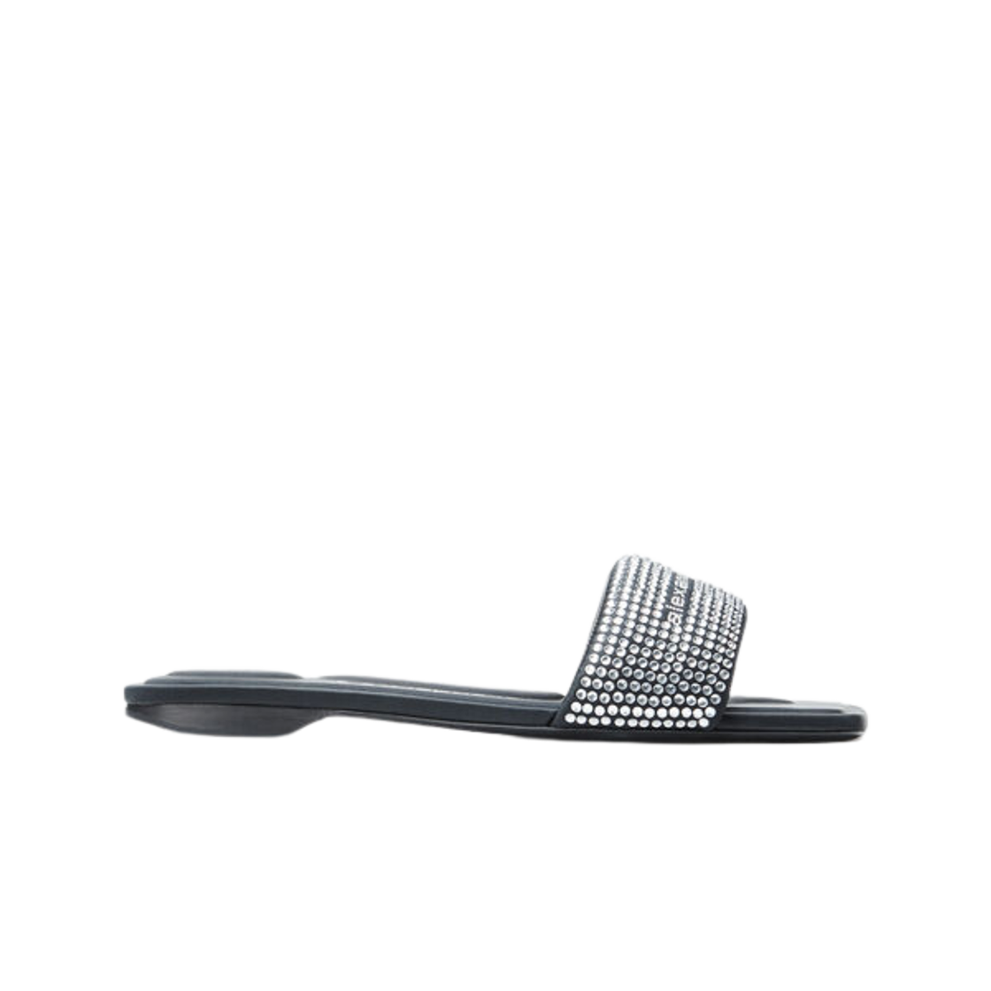 30325S007012C (W) Alexander Wang Crystal Hotfix Sandal Black