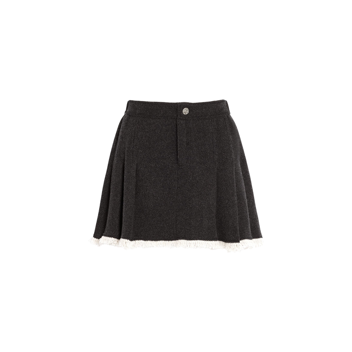 (W) 배리 캐시미어 데님 스커트 블랙((W) Barrie Cashmere Denim Skirt Black)
