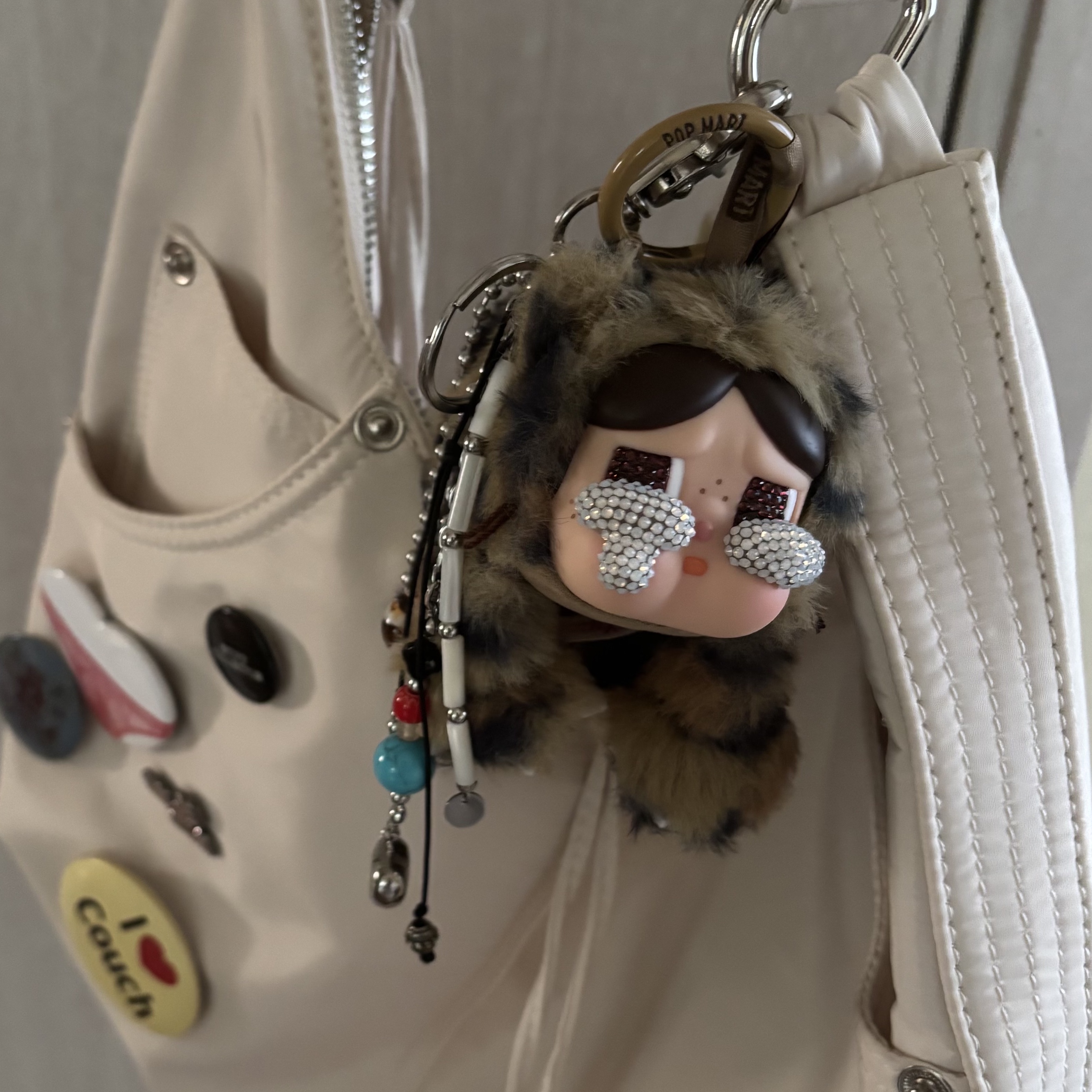 Pop Mart Crybaby Wild But Cutie Series Vinyl Plush Pendant Wild Cutie (Opened Case) 착용 스타일 - 1