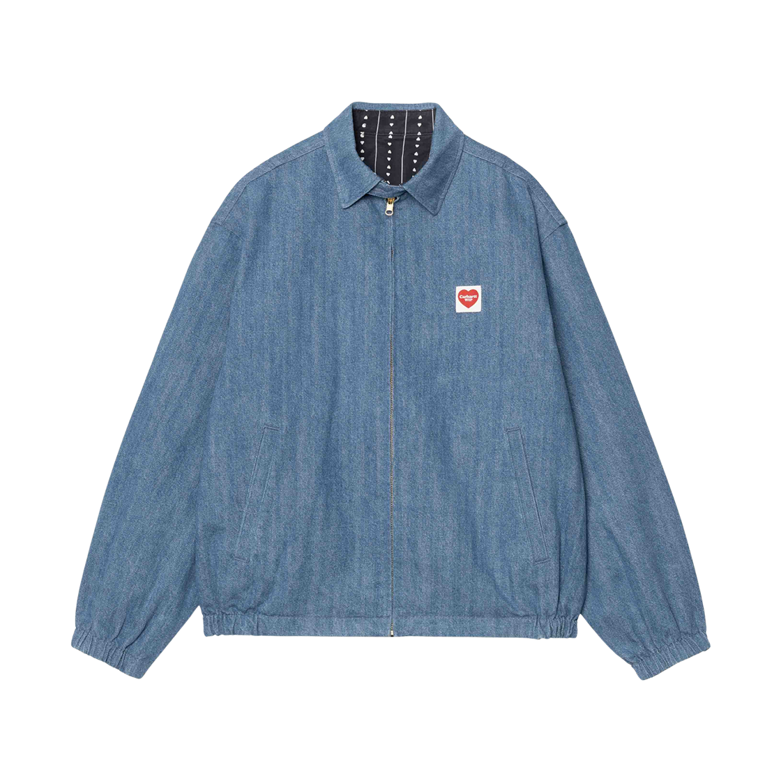 A251038-01-06 Carhartt WIP Hudson Reversible Jacket Blue Stone Washed