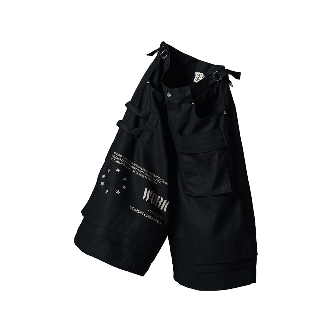 왑웍스 엔지니어드 옥스포드 버뮤다 블랙(Wapworks Engineered Oxford Bermuda Black)