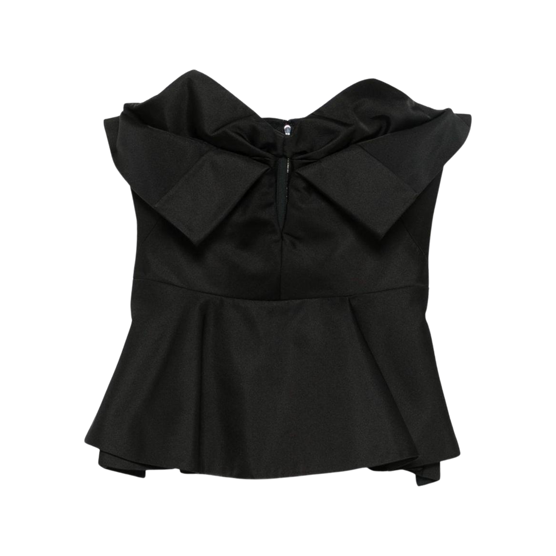 (W) 알렉산더 맥퀸 스트랩리스 코르셋 탑 블랙((W) Alexander McQueen Strapless Corset Top Black)