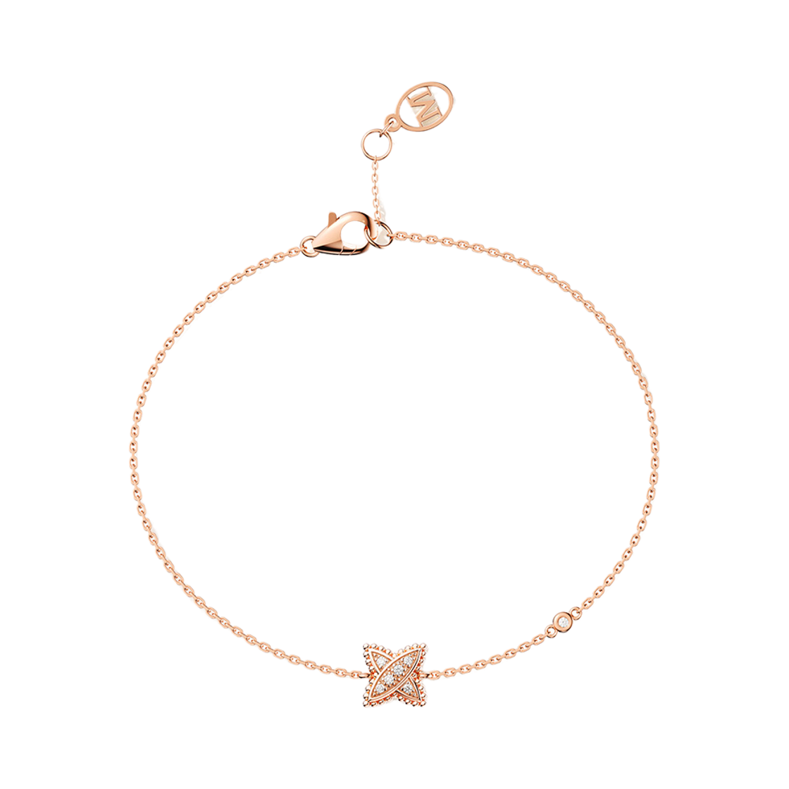 미꼬 온라인 단독 베스티 에뚜알 1모티브 다이아몬드 브레이슬릿 핑크 골드(Miko Online Exclusive Vasty Etoile 1-Motif Diamond Bracelet Pink Gold)