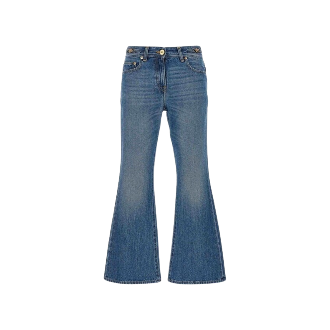 (W) 베르사체 플레어 스트레이트 진 블루((W) Versace Flare Straight Jeans Blue)