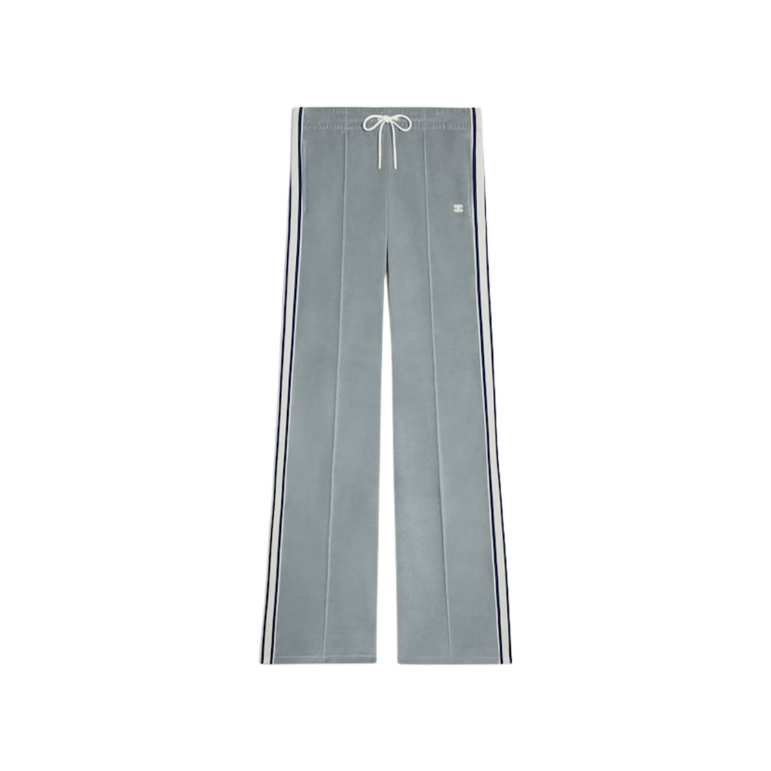 RP066748Q-GBC0 (W) Celine Tracksuit Pants in Velvet Jersey Glaise Navy