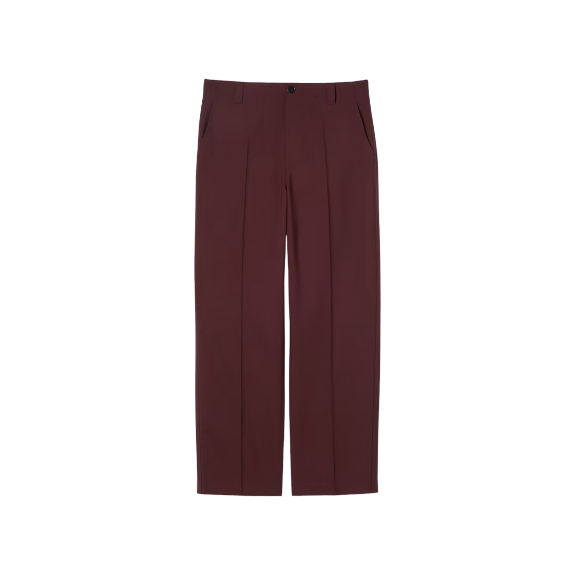 829724-Z7AE5-6293 Gucci Logo Wool Gabardine Trousers Burgundy