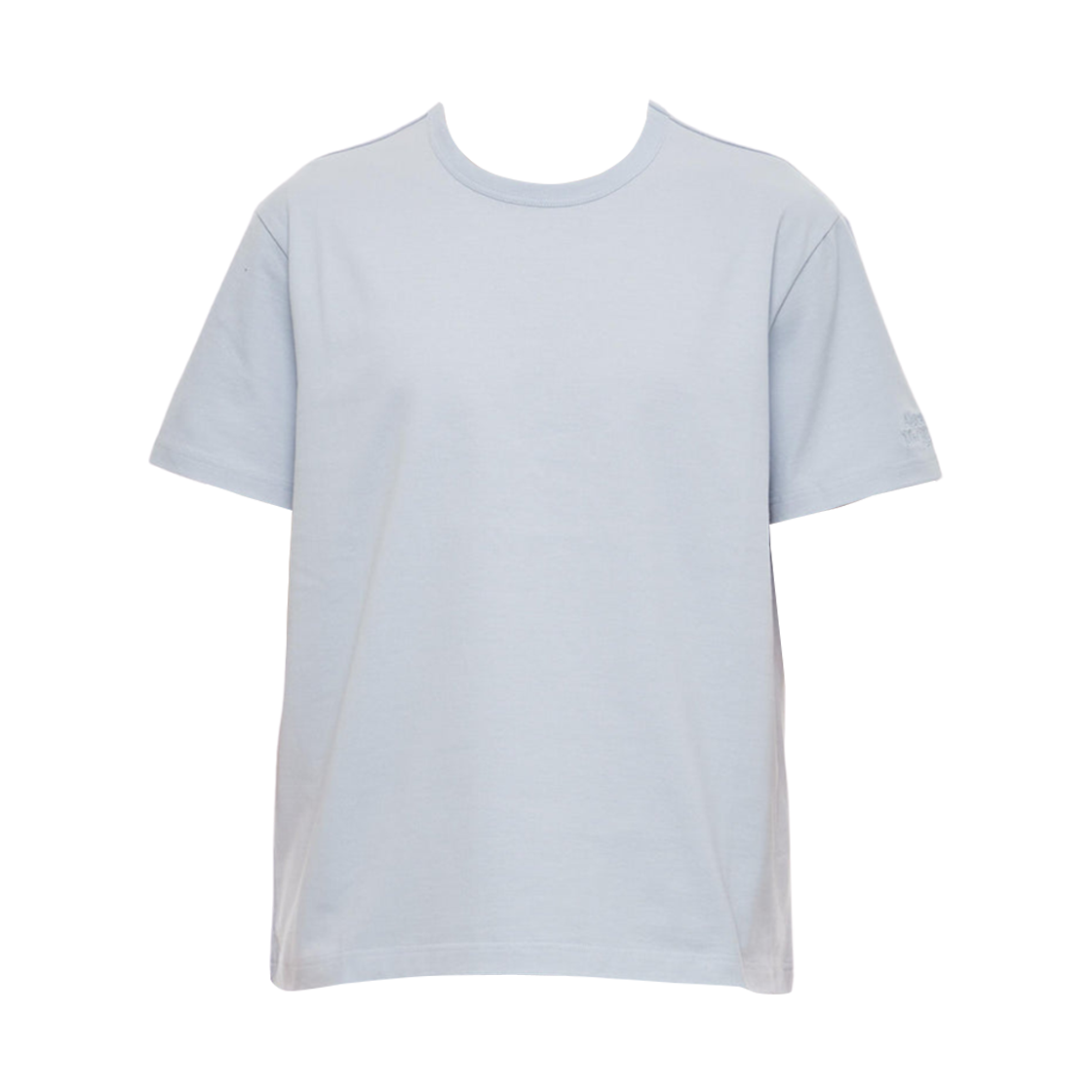 727310QUX064850 Alexander McQueen Crewneck Cotton T-Shirt Light Blue