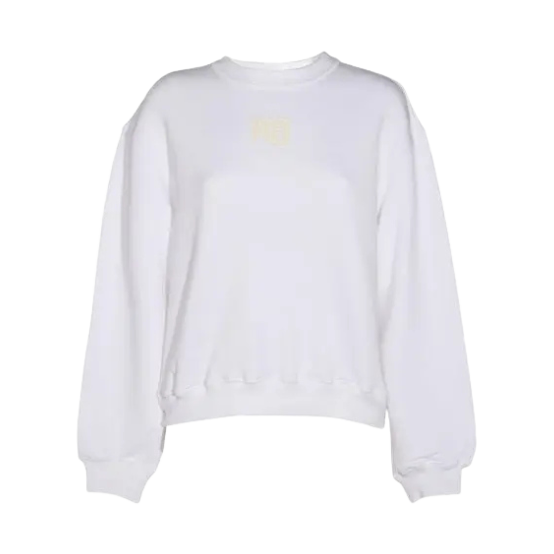 4CC3241508100 (W) Alexander Wang Logo Sweatshirt White