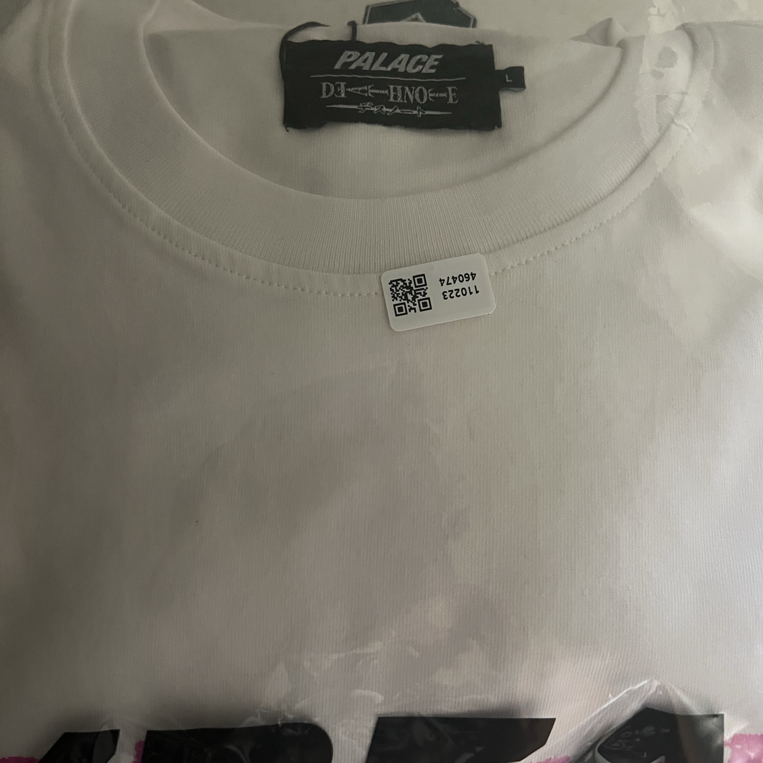 Palace x Death Note T-Shirt White - 25SS 착용 스타일 - 2