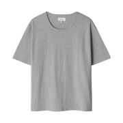 Passer Relaxed Crop TShirt Melange Grey