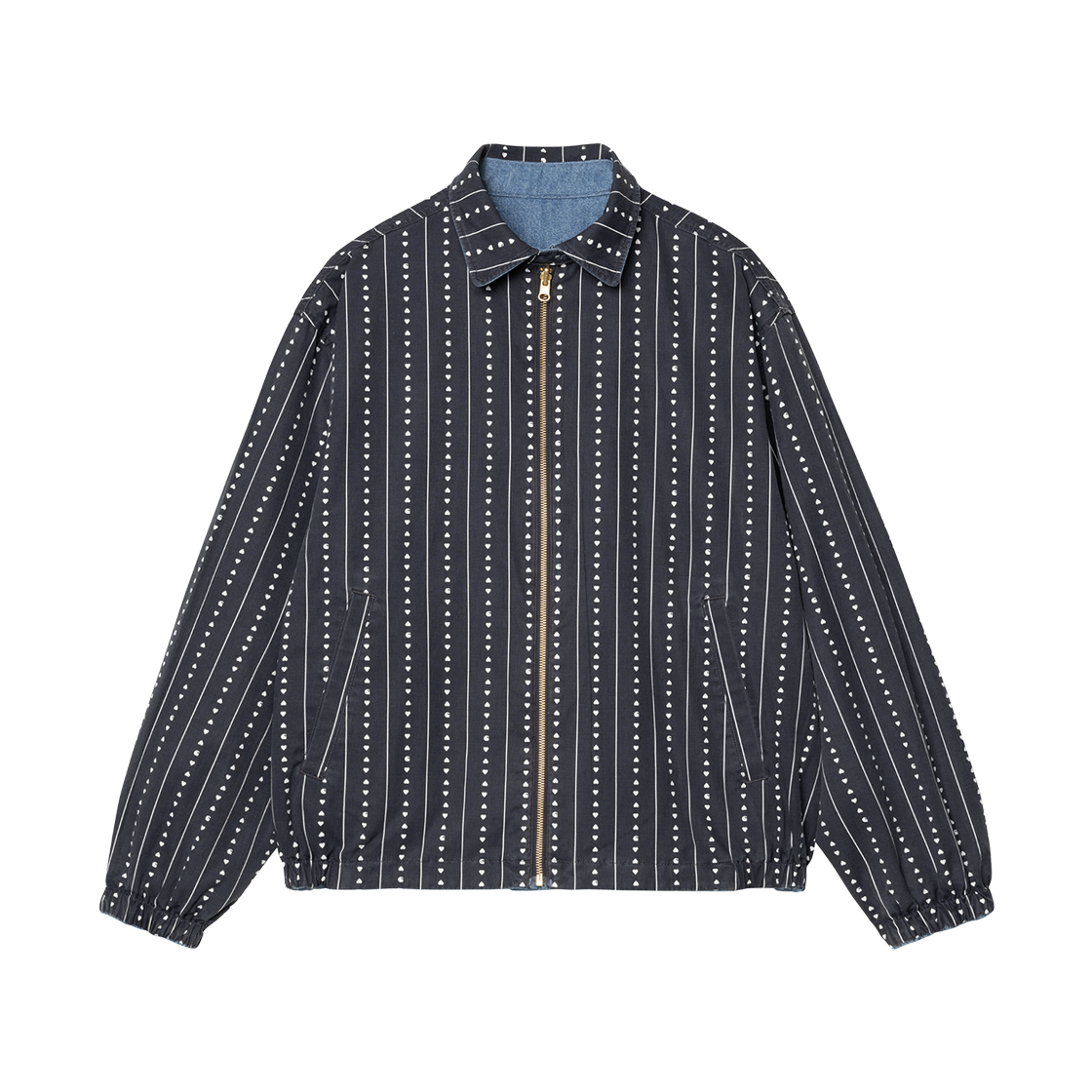 칼하트 WIP 허드슨 리버시블 자켓 블루 스톤 워시드(Carhartt WIP Hudson Reversible Jacket Blue Stone Washed) - 2