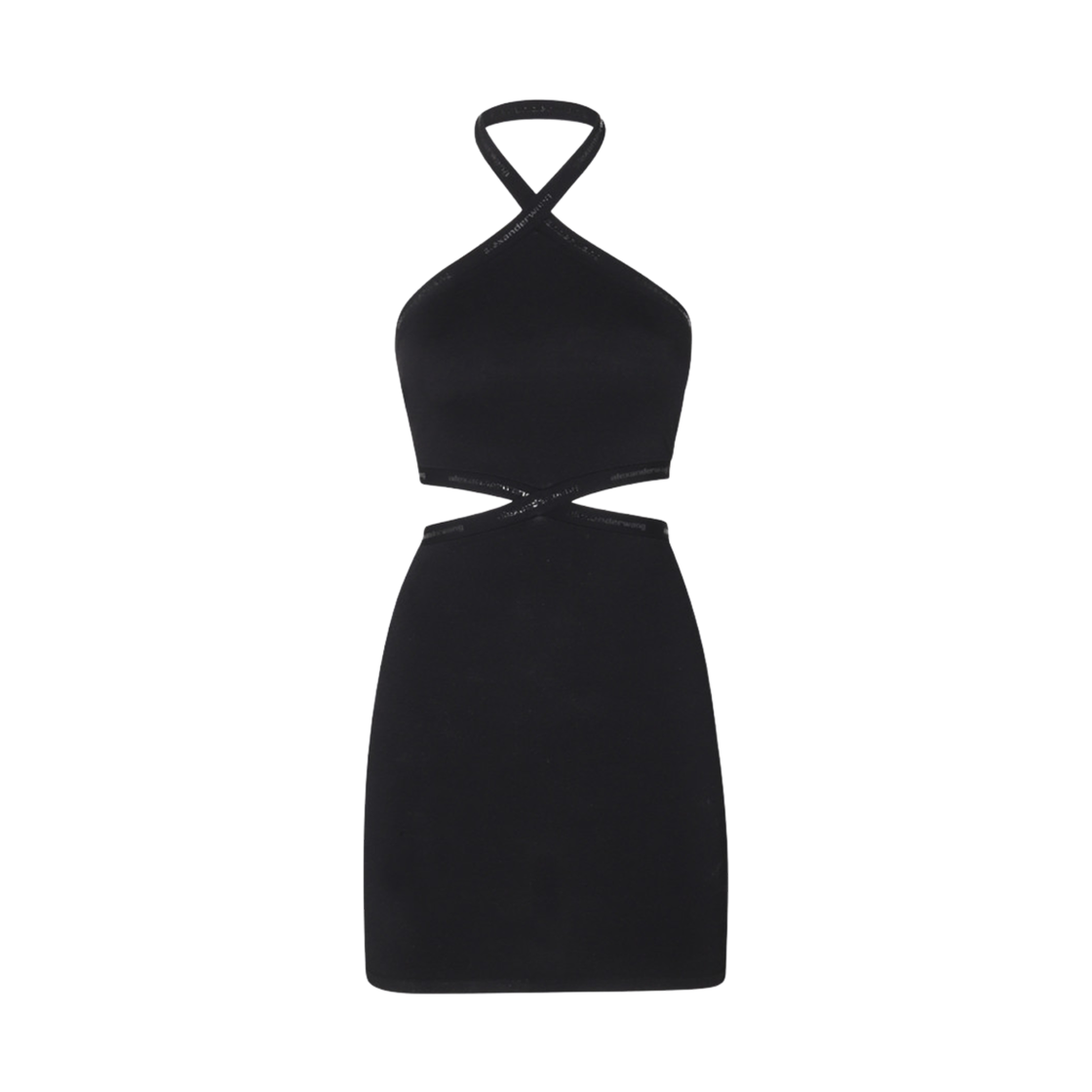4KC1236038001 (W) Alexander Wang Halterneck Dress Black