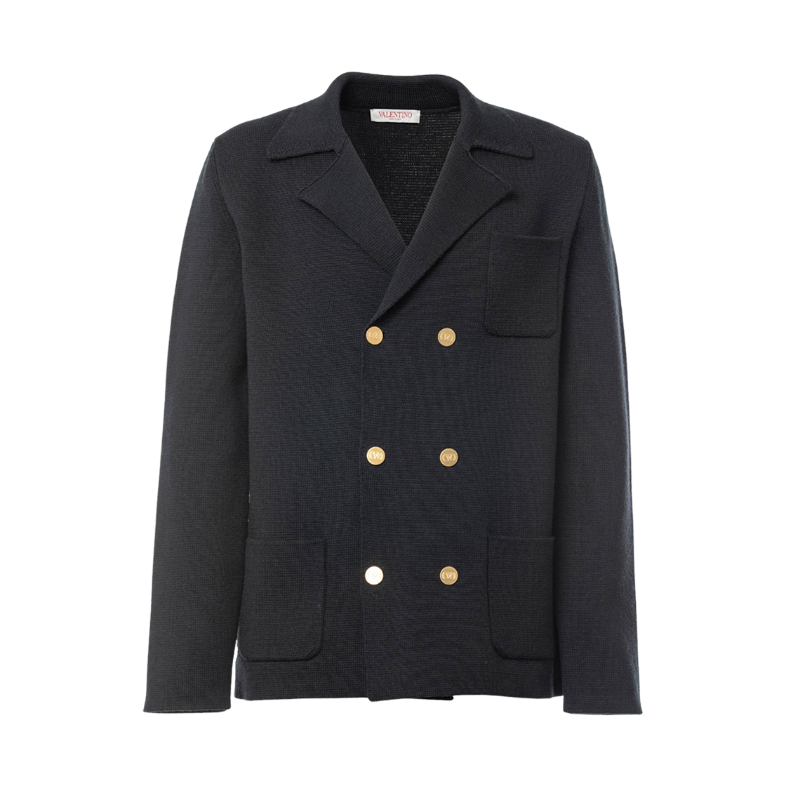 KA02W9GL0NO Valentino Wool Blend Blazer Black