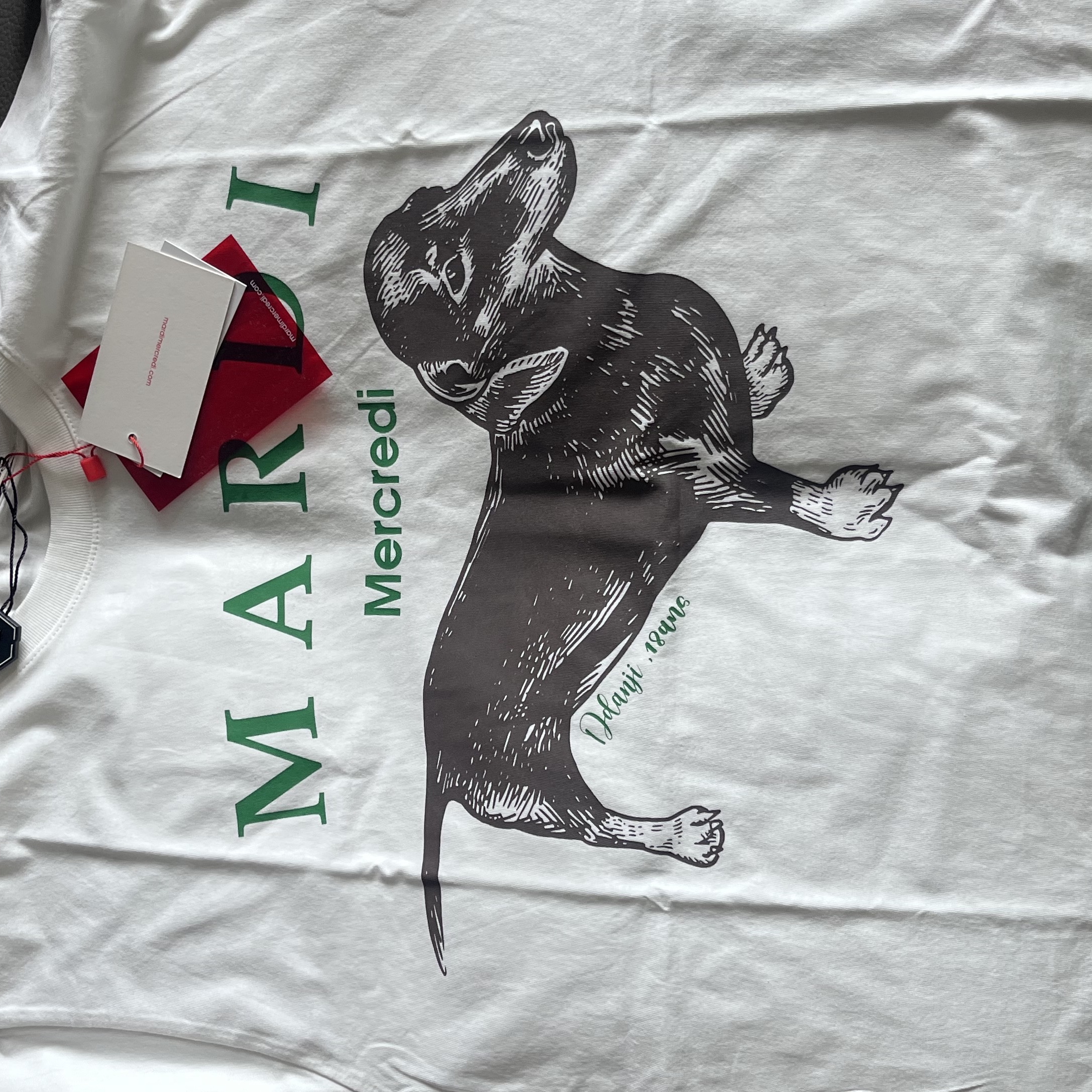 (W) Mardi Mercredi Ddanji T-Shirt Ivory 착용 스타일
