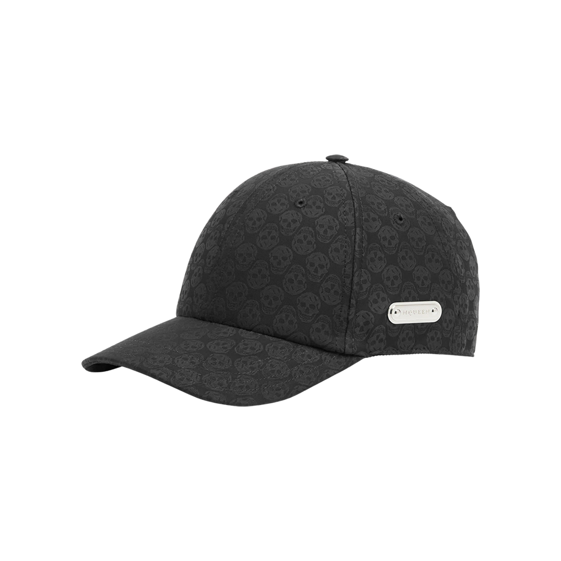 8174544E90Q1000 Alexander McQueen Skull Repeat Hat Black
