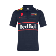 Oracle Red Bull Racing x Castore 2025 Team Max Verstappen Short Sleeve Polo Shirt Night Sky