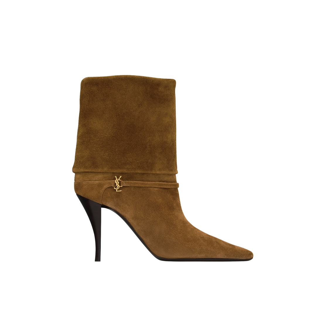 (W) 생로랑 스웨이드 니키 부티 랜드((W) Saint Laurent Niki Booties in Suede Land) - 1