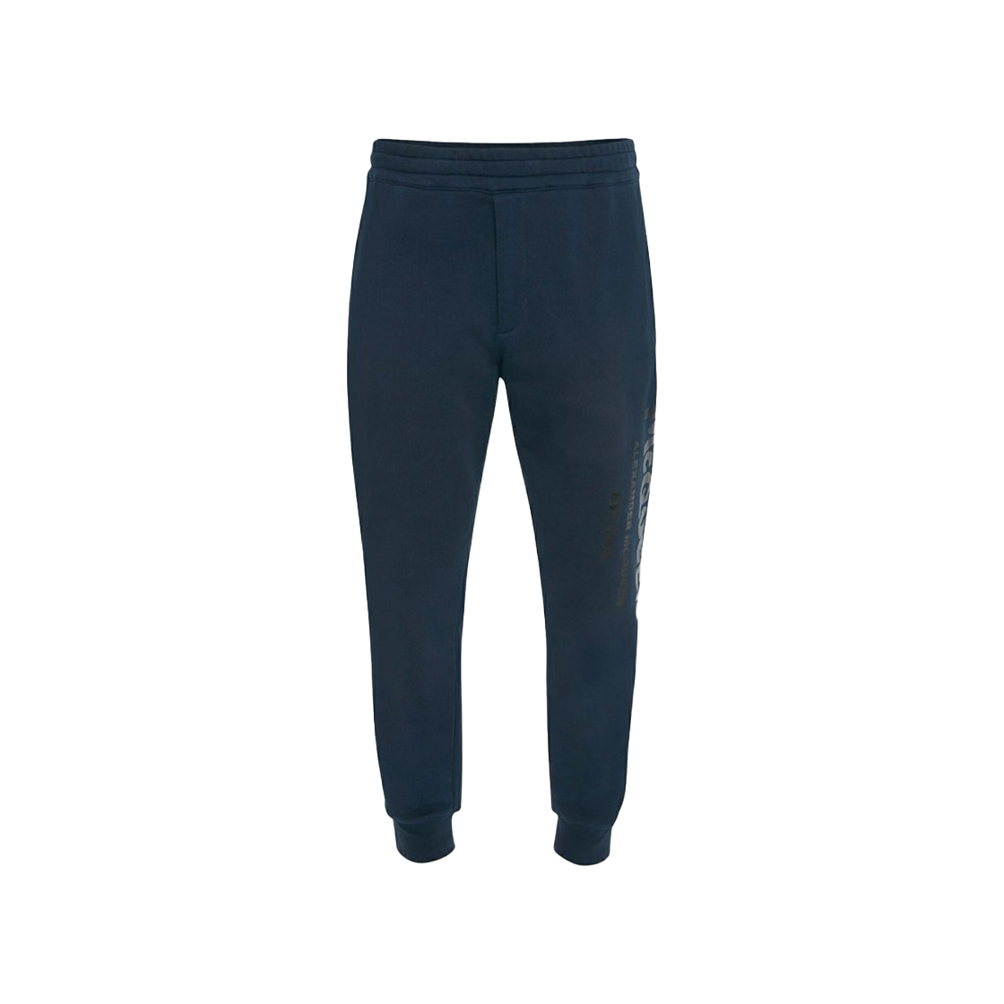 688714QTZ810903 Alexander McQueen Cotton Graffiti Joggers Blue