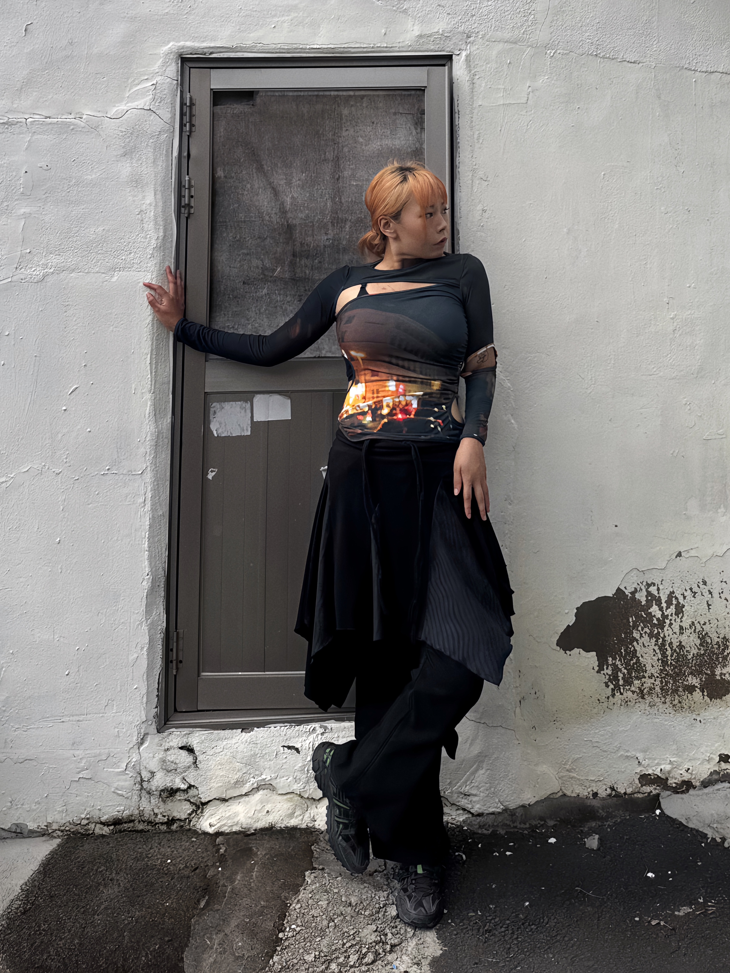 Asics x Andersson Bell Gel-Sonoma 15-50 Black Green 착용 스타일 - 4