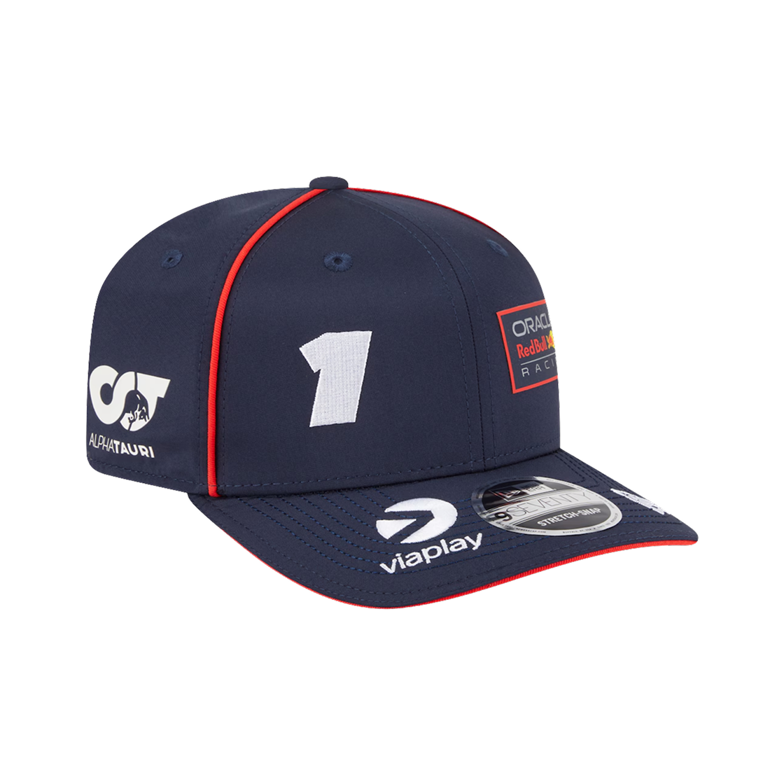 레드불 레이싱 x 뉴에라 랩 막스 베르스타펜 9세븐티 파이프 캡 다크 블루(Oracle Red Bull Racing x New Era Rep Max Verstappen 9SEVENTY Piped Cap Dark Blue) - 3