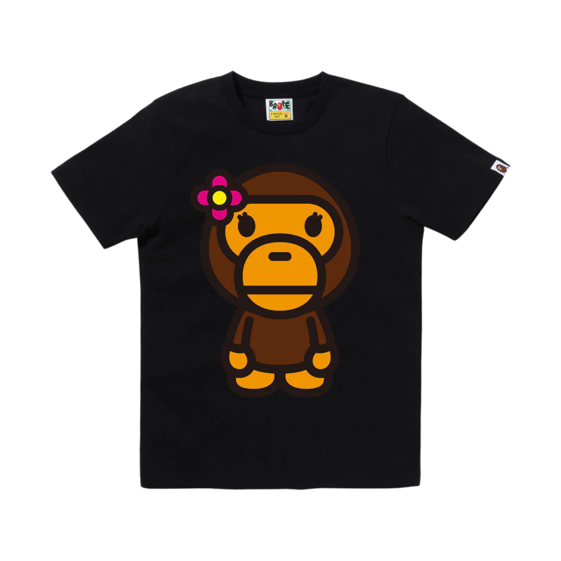 (W) 베이프 빅 베이비 리사 티셔츠 블랙((W) BAPE Big Baby Lisa T-Shirt Black) - 1