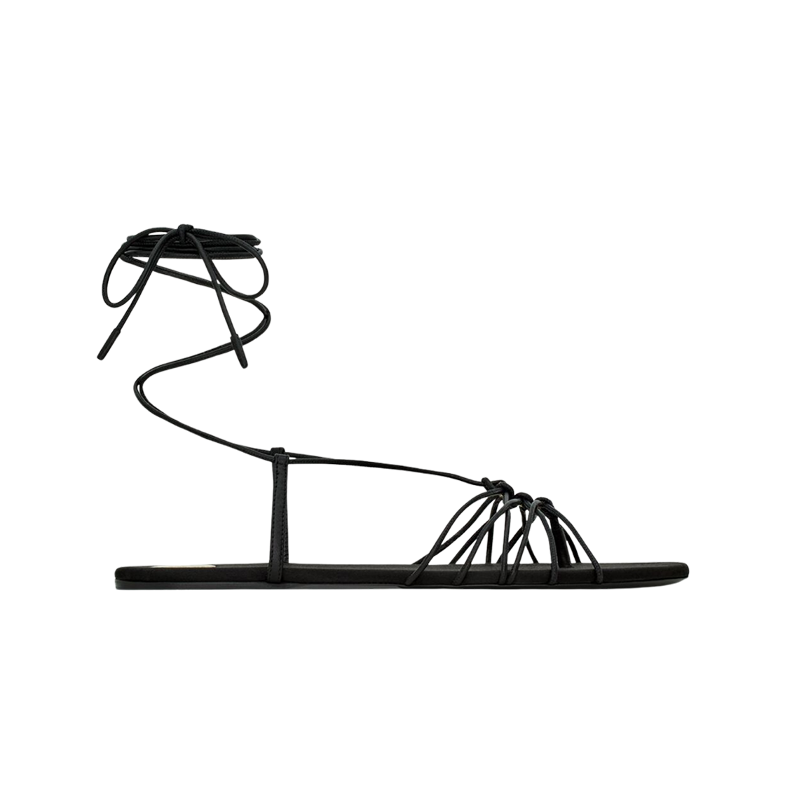 (W) 생로랑 스무스 레더 베이비론 샌들 블랙((W) Saint Laurent Babylone Sandals in Smooth Leather Black)