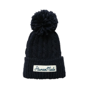 Human Made Cable Pop Beanie Navy