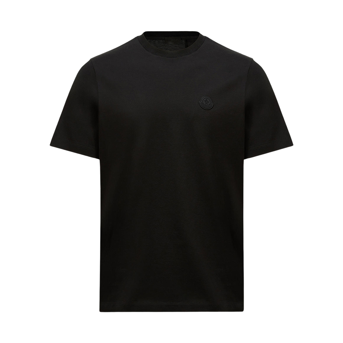 K1-091-8C00073-8390Y-999 Moncler Vertical Back Logo Cotton T-Shirt Black - 25SS
