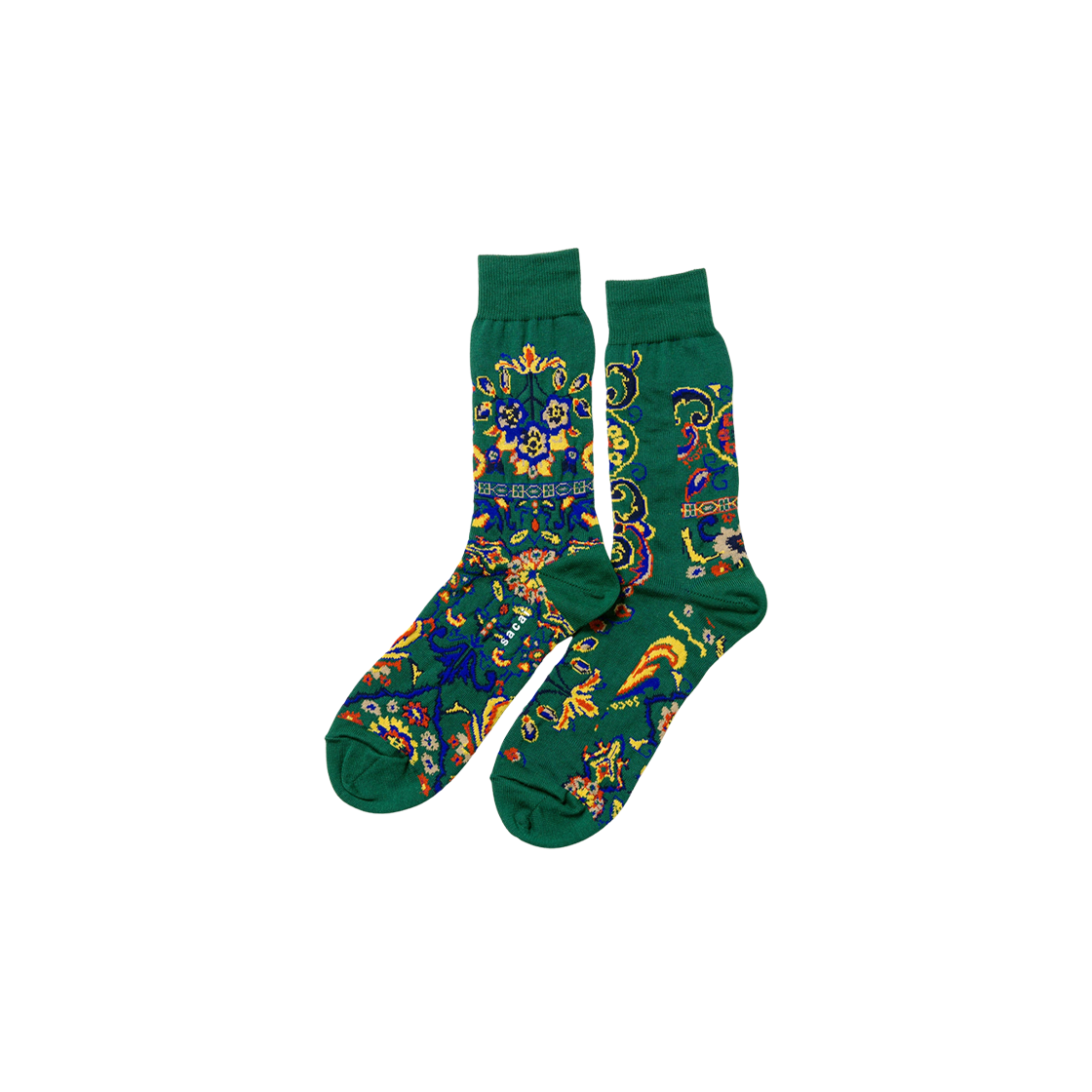 25-01046S-551 Sacai Floral Socks Green