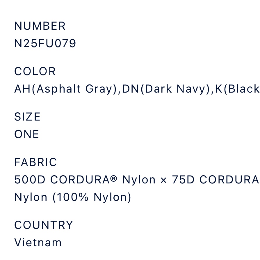 The North Face Purple Label Cordura Nylon Day Pack Black 착용 스타일 - 2
