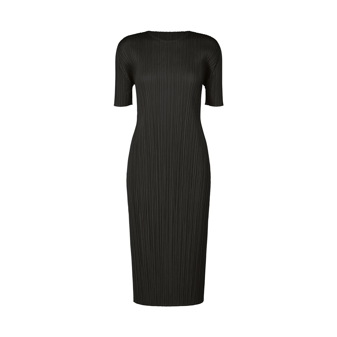 (W) 플리츠 플리즈 이세이 미야케 MC 어거스트 드레스 블랙((W) Pleats Please Issey Miyake MC August Dress Black) - 1