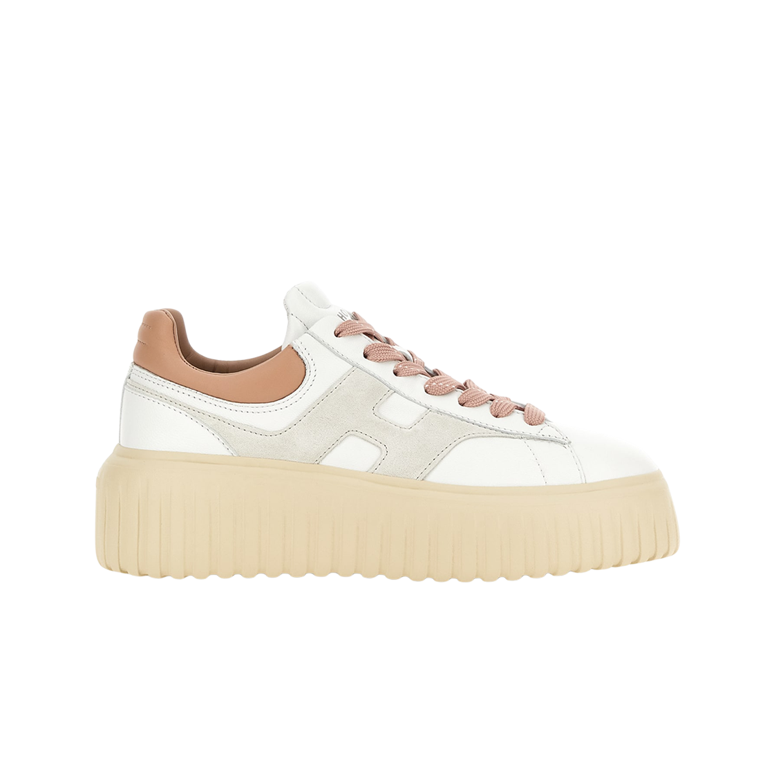 HXW6450FE91UIT0MA7 (W) Hogan H-Stripes Sneakers White Grey