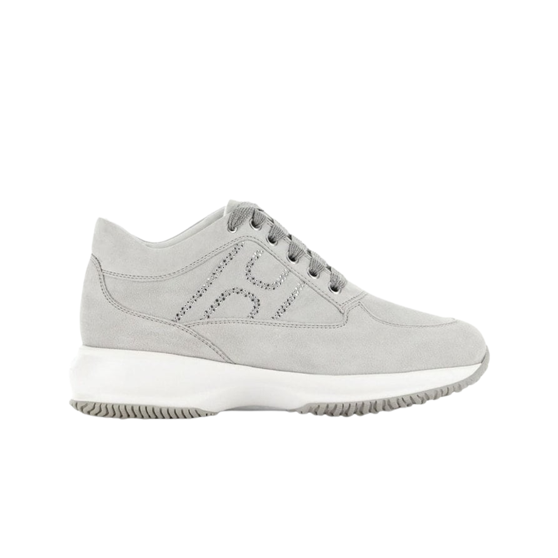 (W) 호간 인터랙티브 스니커즈 그레이((W) Hogan Interactive Sneakers Grey)