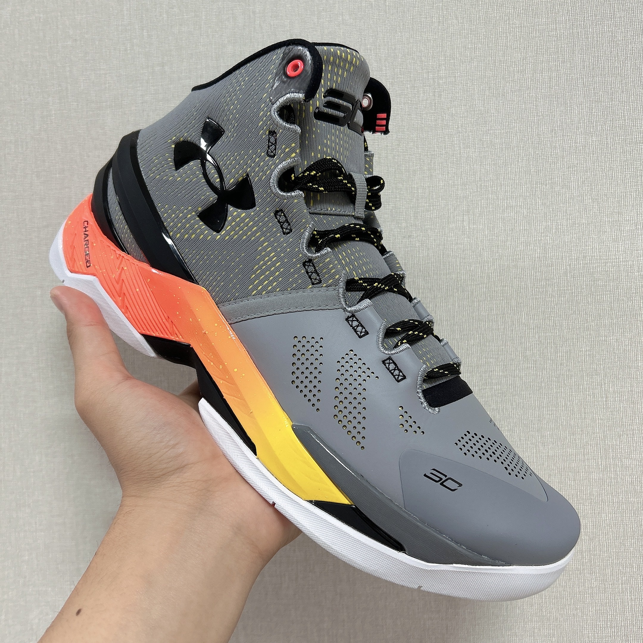 Under Armour Curry 2 Steel Sunbleached 착용 스타일