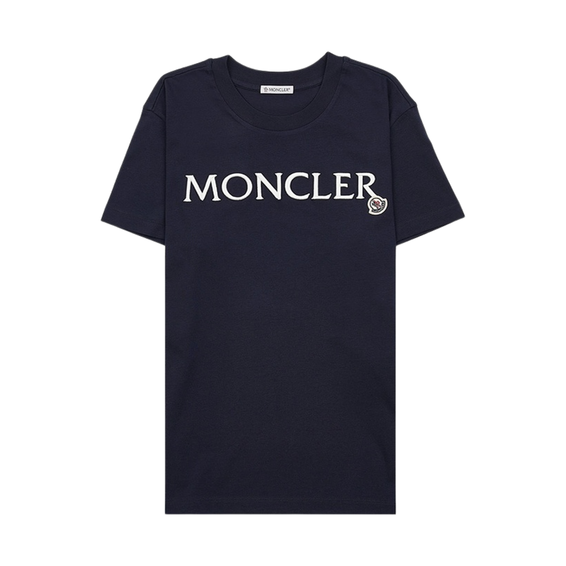 J1-093-8C00006-829HP-778 (W) Moncler Embroidered Logo T-Shirt Navy Blue - 24SS