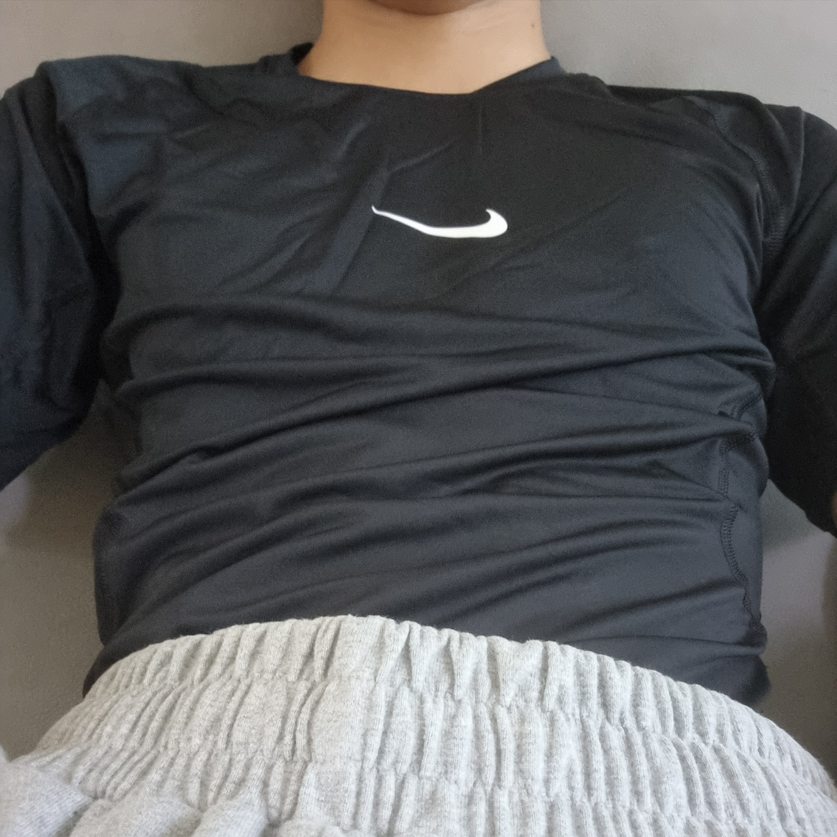 Nike Pro Dri-Fit Short Sleeve Fitness Top Black - Asia 착용 스타일