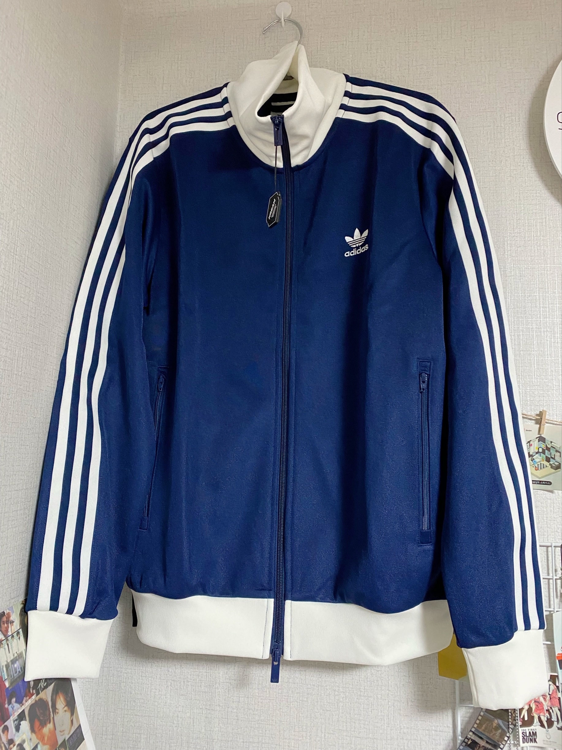 Adidas Adicolor Classic Beckenbauer Track Top Night Indigo - KR Sizing 착용 스타일